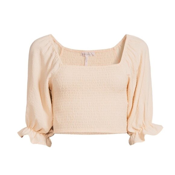 BCBGENERATION Smocked Crop Top NWT - Picture 3 of 3